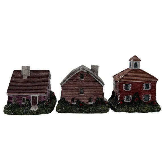 Vtg 1987 Possible Dreams Miniature American Houses Set of 3 - Picture 3 of 10